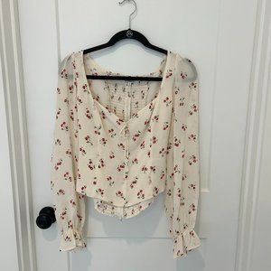 Reformation Long Sleeve Blouse